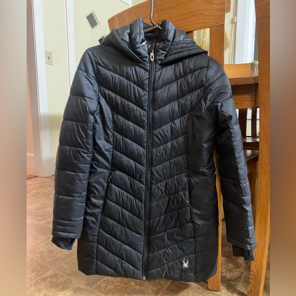 Spyder Boundless Long Midweight Puffer Jacket - Insulated. Girls Large (12/14) - Picture 1 of 6